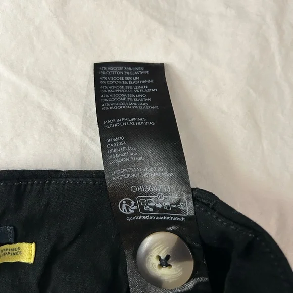 MAEVE ANTHROPOLOGIE The Colette Magic Fabric Crop Wide-Leg Pants Black 31T Tall - Picture 9 of 14